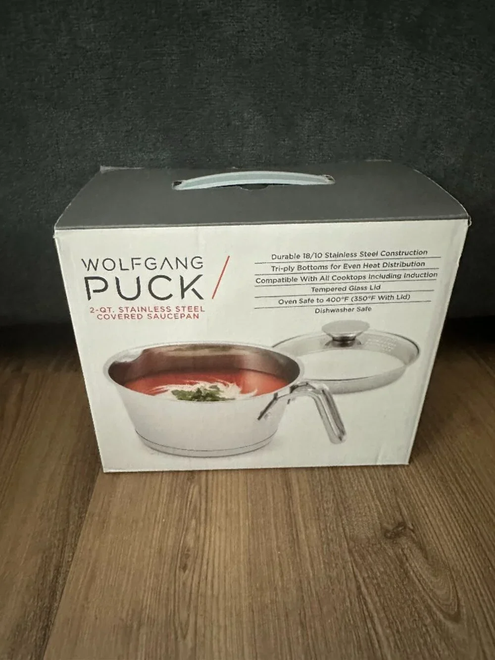 Wolfgang Puck 2-qt. Stainless Steel Covered Saucepan